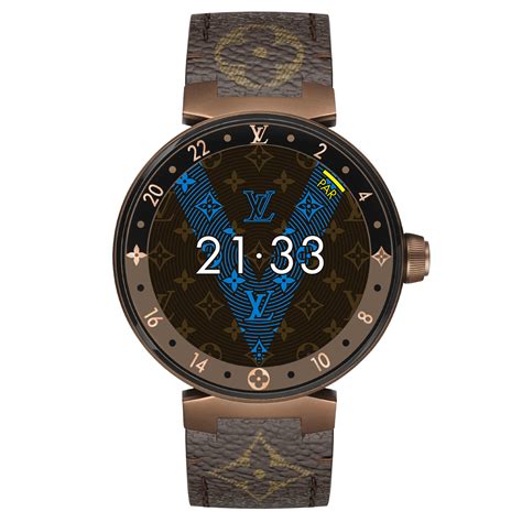 tambour horizon monogram brown 42my lv tambour|tambour horizon qr code.